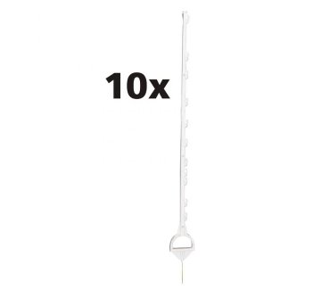 Duopack Horse post white 1,55m (2x5)