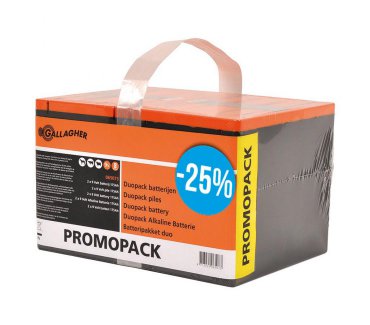 Duopack Alkaline battery 2x 9V/175Ah - 190x125x160mm