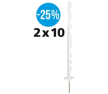 Duopack Vario post white 1,00m (2x10)