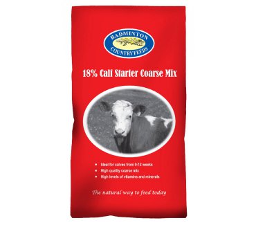 Badminton 18% Calf Starter Coarse Mix 20kg