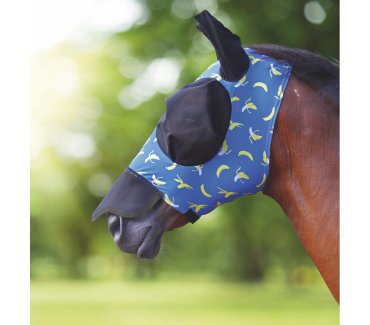 Fruit Print Stretch Fly Mask with Nose